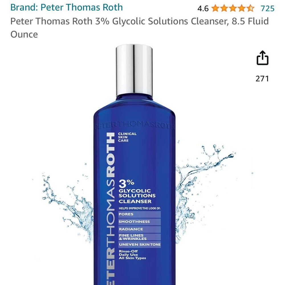 BNIB Peter Thomas Roth Glycolic Solutions Cleanser